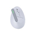 Ratón inalámbrico NILOX Wir Vertical con diseño ergonómico y 1600 DPI en color blanco.
