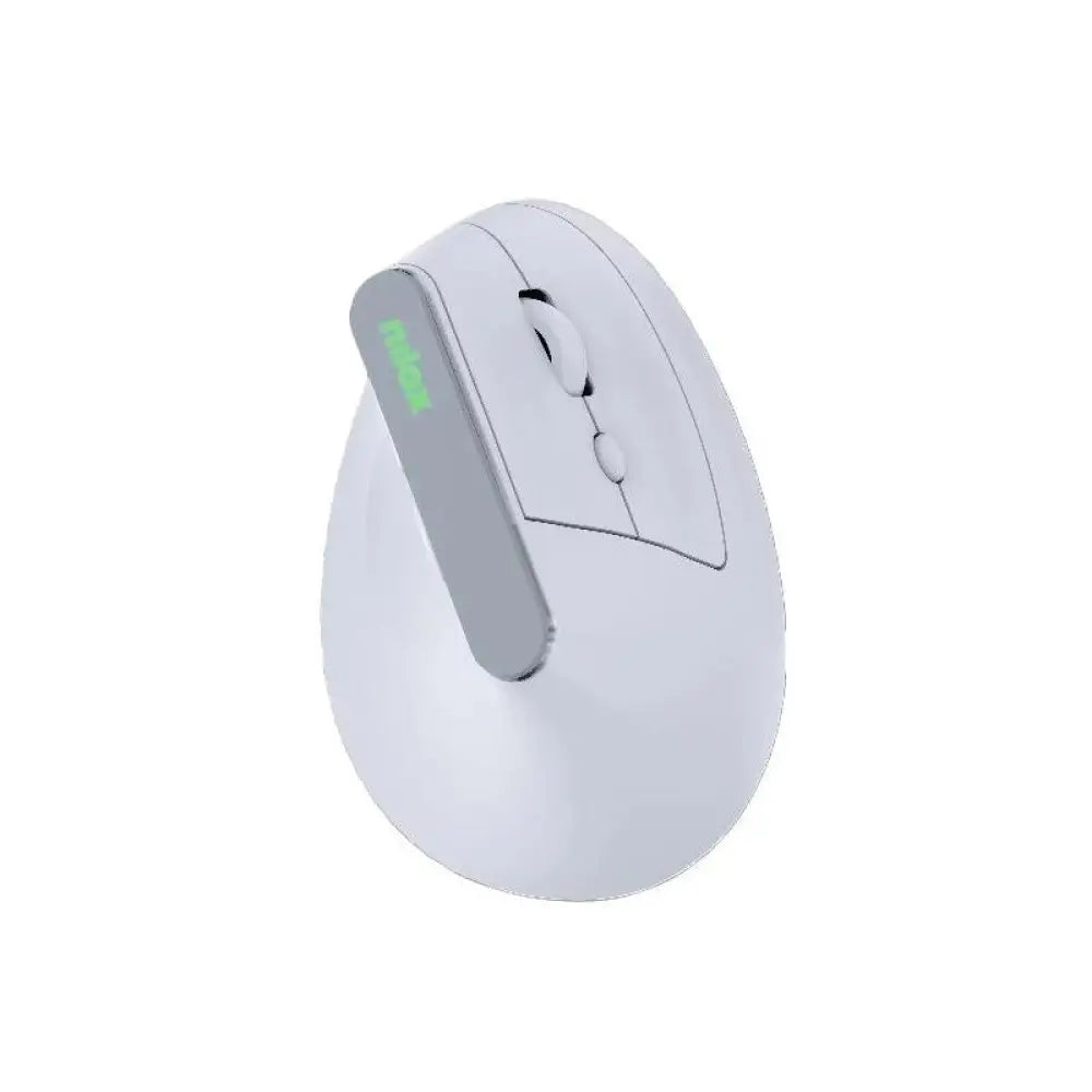 Ratón inalámbrico NILOX Wir Vertical con diseño ergonómico y 1600 DPI en color blanco.
