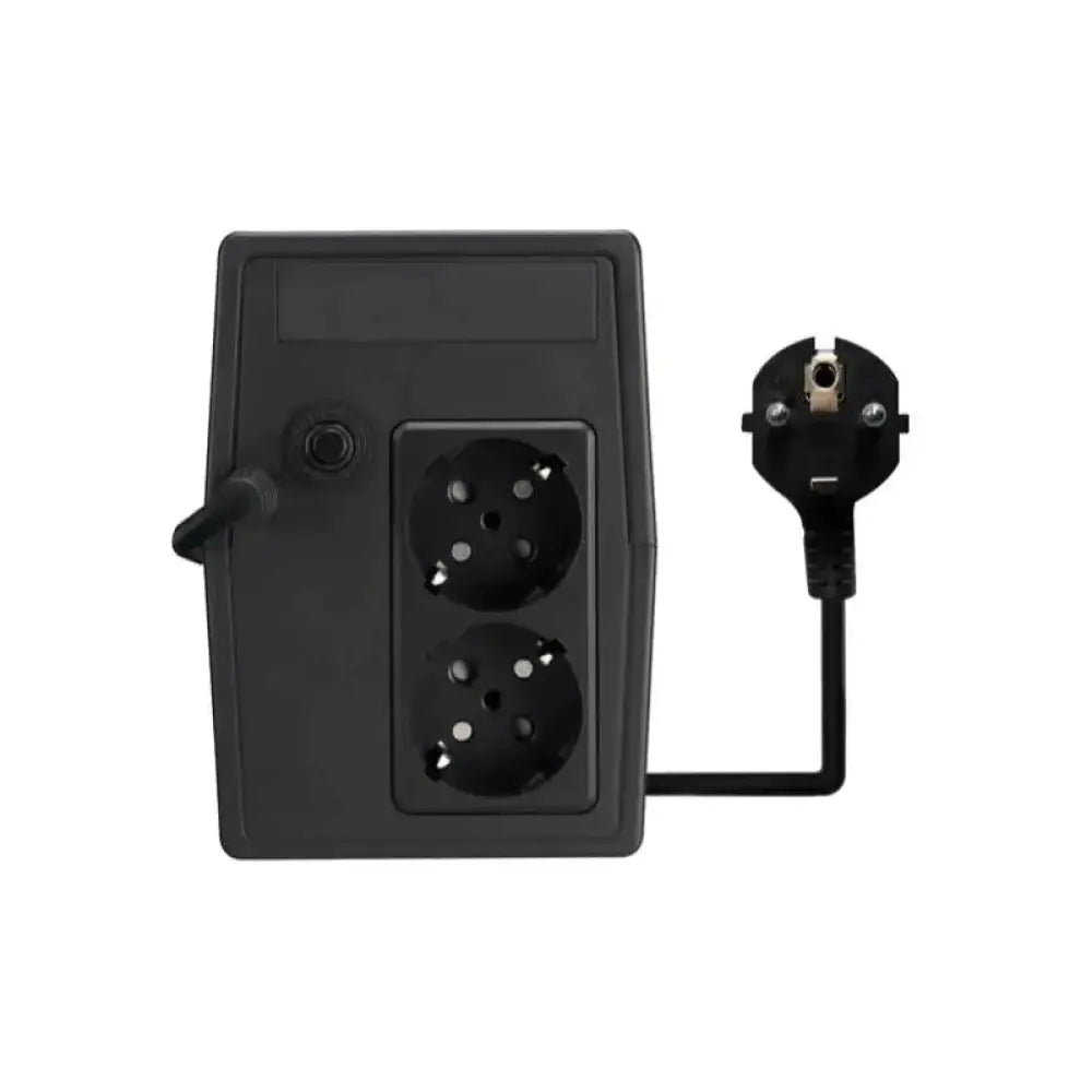 Sistema de alimentación ininterrumpida NILOX SAI Premium Line, 800 VA, en color negro, con cables y pantalla digital visible