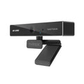 Cámara web NILOX Webcam 4K automática, vista frontal mostrando lente y diseño compacto para videoconferencias y streaming