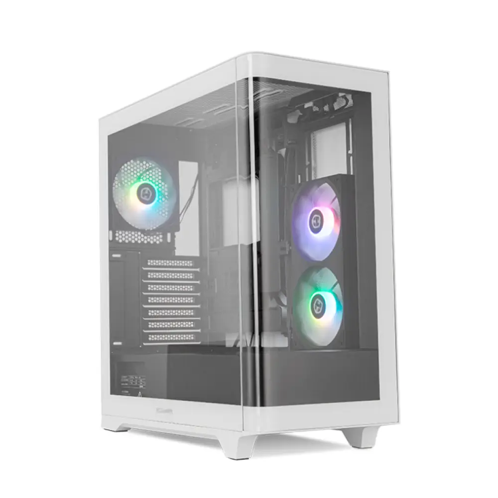 NOX Hummer ETHER Midi Tower Negro. Blanco