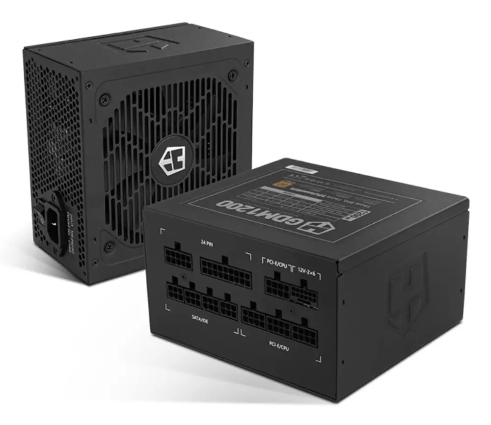 NOX Hummer GDM 1200W GOLD unidad de fuente de alimentación 20+4 pin ATX ATX Negro