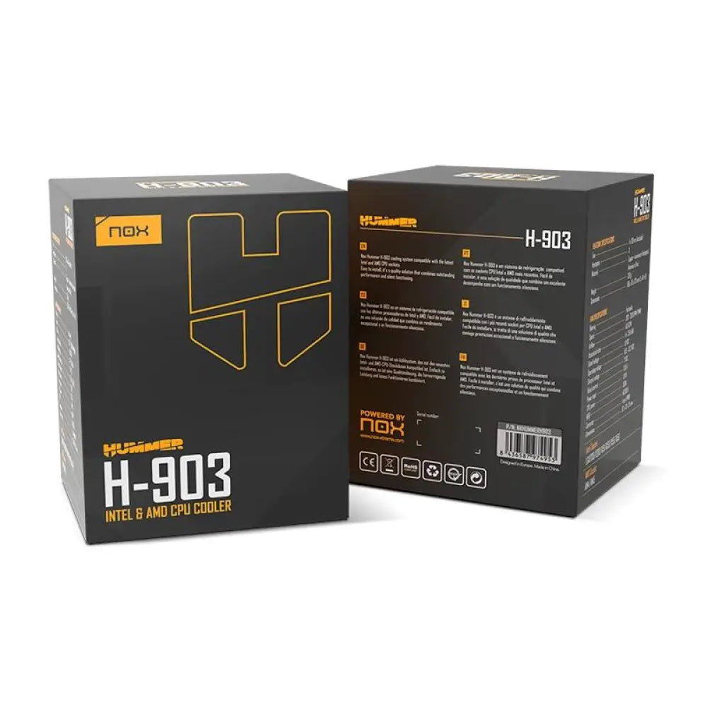 Nox Hummer H-903 Intel & AMD PWM Negro - detalle