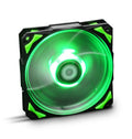 NOX Hummer H-Fan LED Carcasa del ordenador Ventilador 12 cm Negro. Verde. Blanco