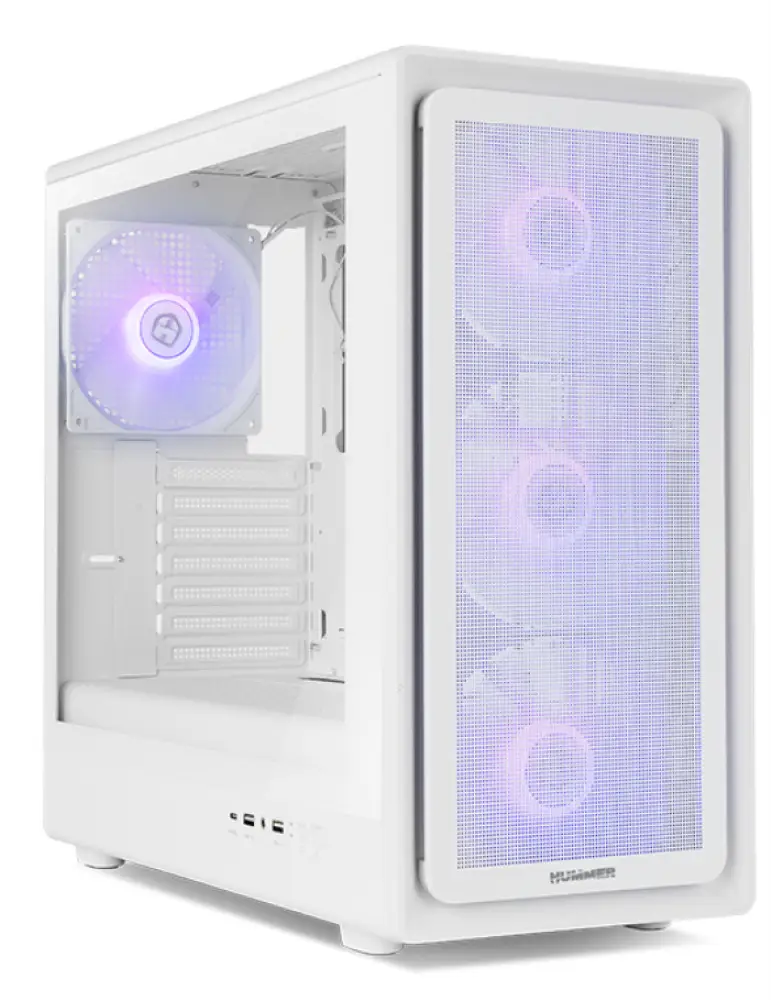 NOX Hummer NXHUMMERAEROWH carcasa de ordenador Midi Tower Blanco