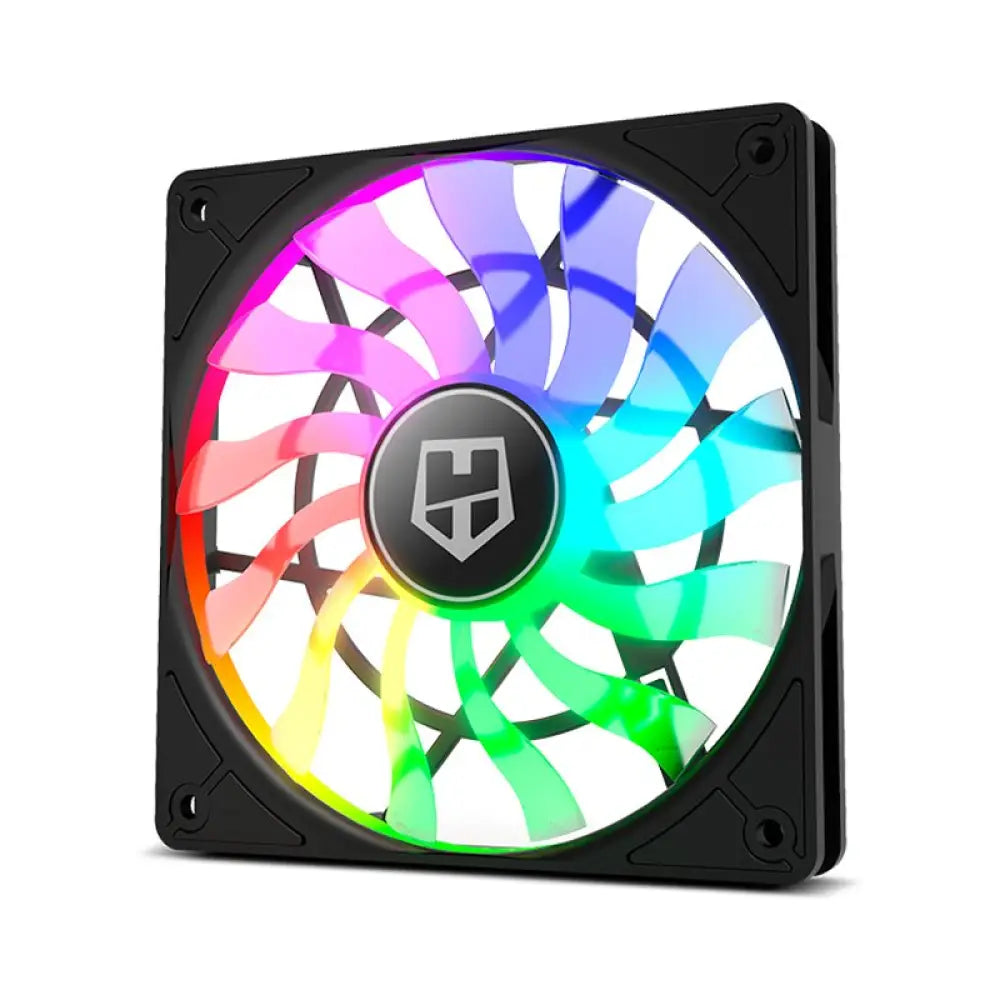 Ventilador NOX HUMMER SLIM ARGB de 120mm para refrigeración, con iluminación RGB y diseño delgado.