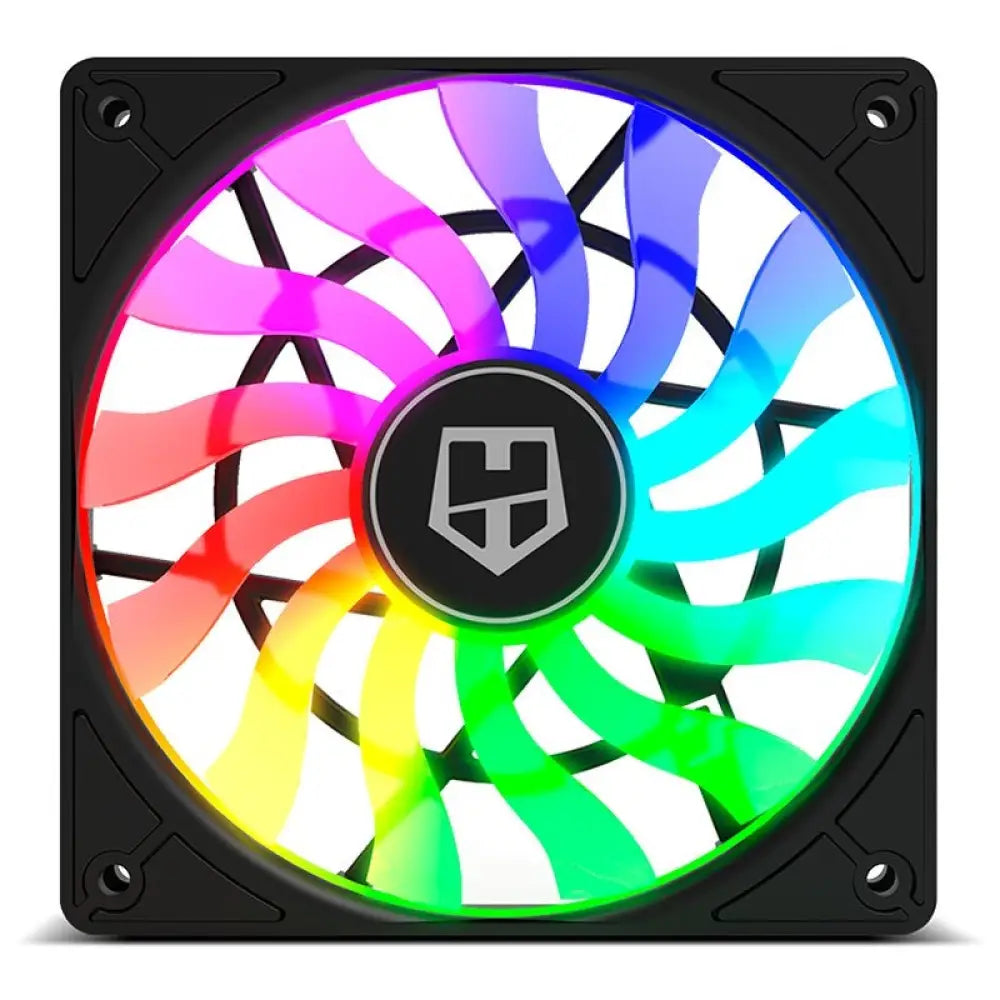 Ventilador de refrigeración NOX HUMMER SLIM ARGB de 120mm con iluminación ARGB para PC gaming y rendimiento eficiente.