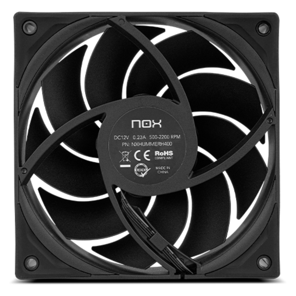 NOX REFRIGERACION HUMMER H-400 COOLER CPU ALTO RENDIMIENTO INTEL/AMD - detalle