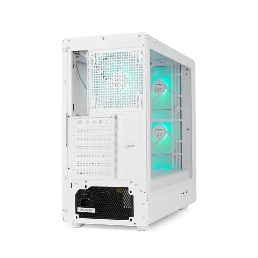 NOX Semitorre Hummer AERO Hyperflow ARGB Blanco - detalle