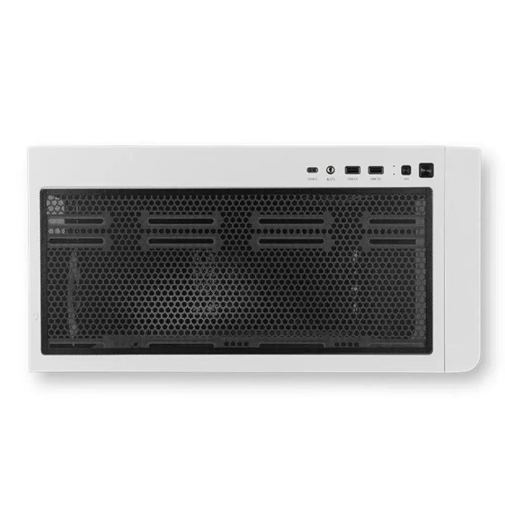 NOX Semitorre HUMMER ETHER Cristal Curvo Negro&Bla - detalle