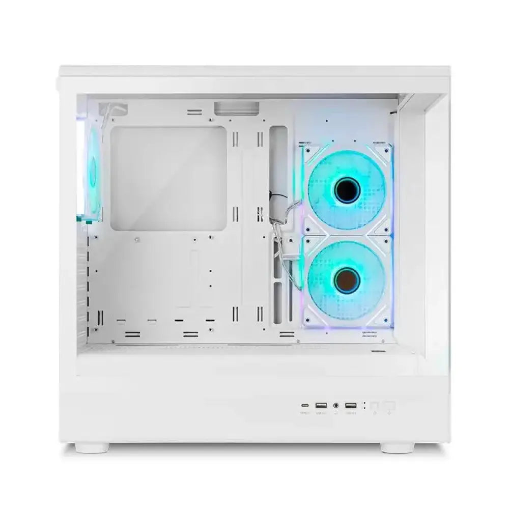 NOX Semitorre HUMMER SIGNAL Frameless ARGB Blanco - detalle