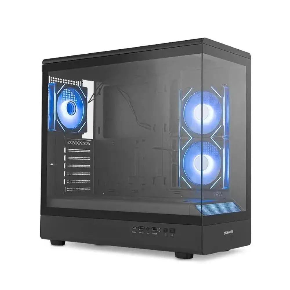 NOX Semitorre HUMMER SIGNAL Frameless ARGB Negro - detalle