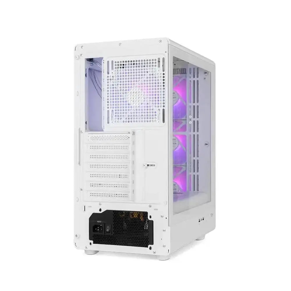 NOX Semitorre INFINITY IOTA ARGB Blanco USB 3.0 - detalle