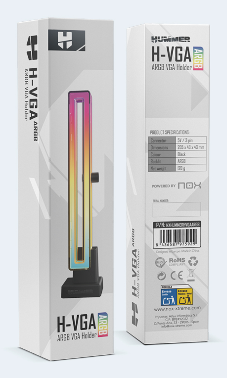 NOX SOPORTE VGA HUMMER H-VGA ARGB - detalle