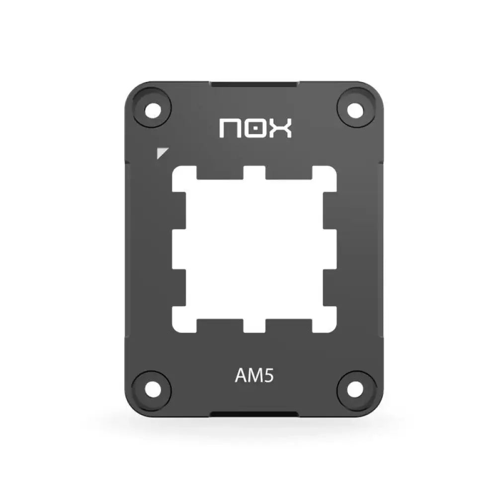 Soporte zócalo CPU AMD Hummer Shield de NOX para refrigeración en una computadora.