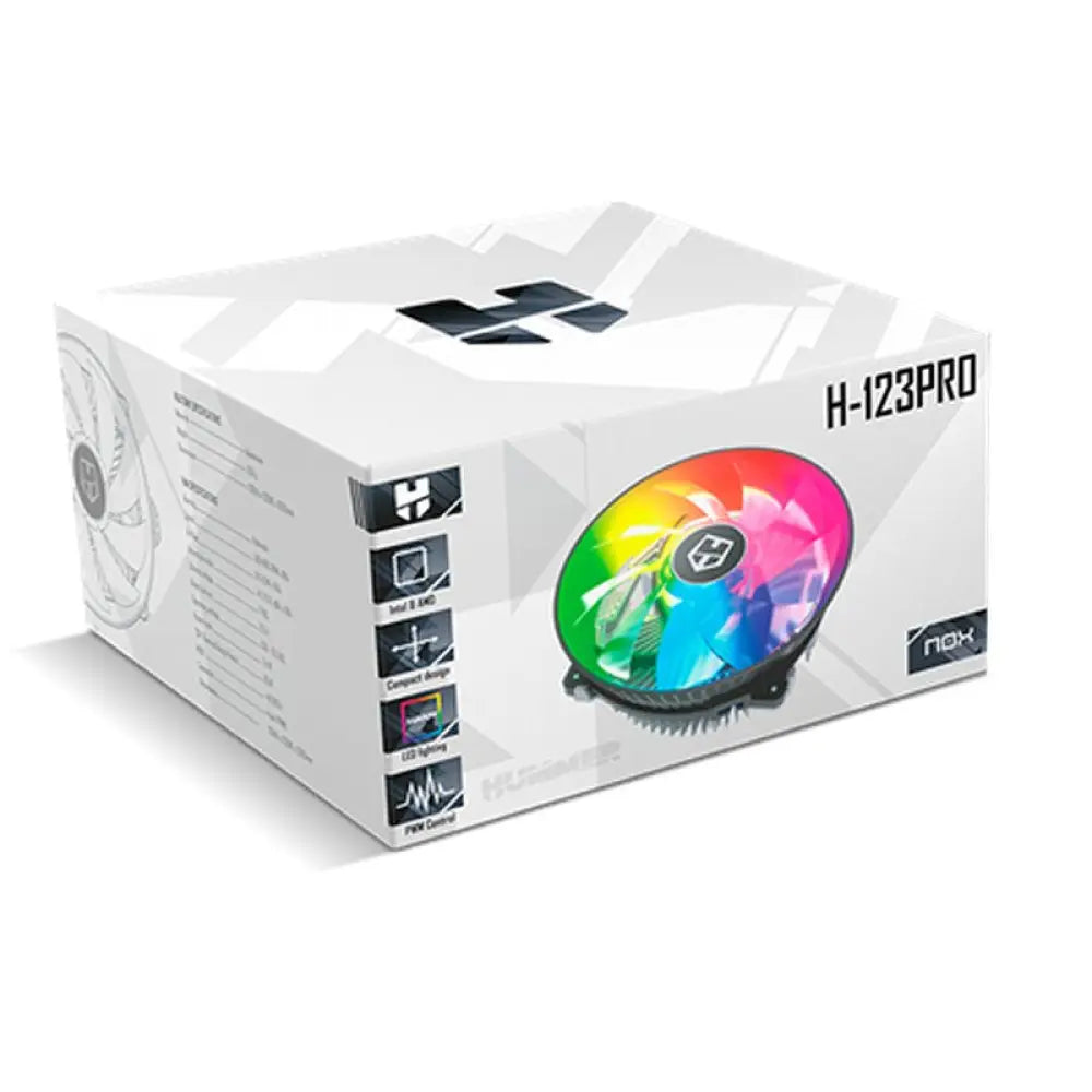 NOX Ventilador H-123 PRO PWM RGB - detalle