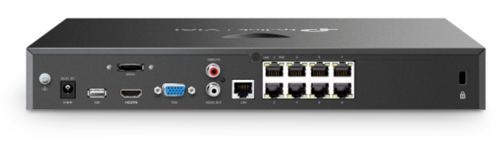 NVR VIGI NVR2008H-8MP 8 CHANNEL POE+ - detalle
