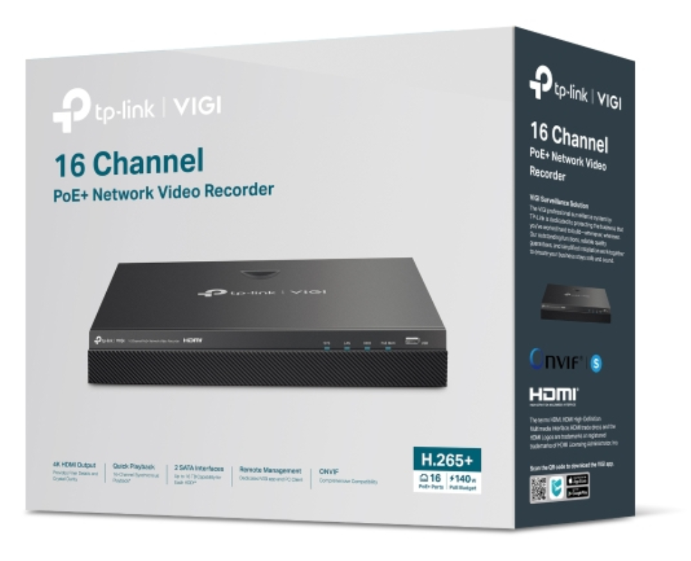 NVR VIGI TP-LINK NVR2016H-16M - detalle