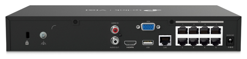 NVR VIGI TP-LINK VIGI NVR1008H-8P 08ch PoE BAY 1HDD H265+ - detalle
