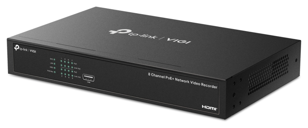 NVR VIGI TP-LINK VIGI NVR1008H-8P 08ch PoE BAY 1HDD H265+ - detalle