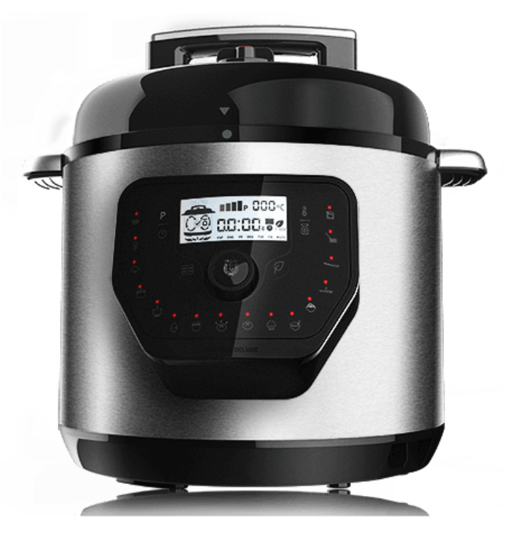 Cecotec Olla GM H Deluxe 6 L Negro. Acero inoxidable
