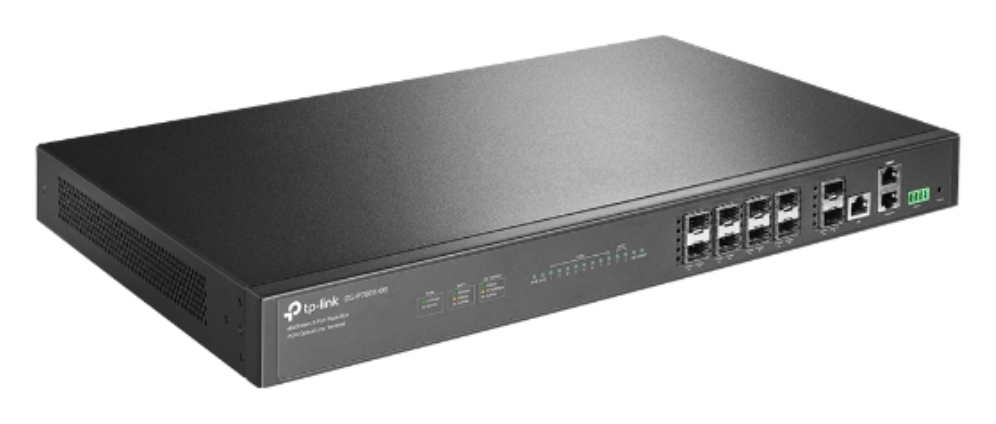 OLT GPON TP-LINK 8 PUERTOS 1 SFP+ 10GB 1 SFP GIGABIT RJ45 - detalle