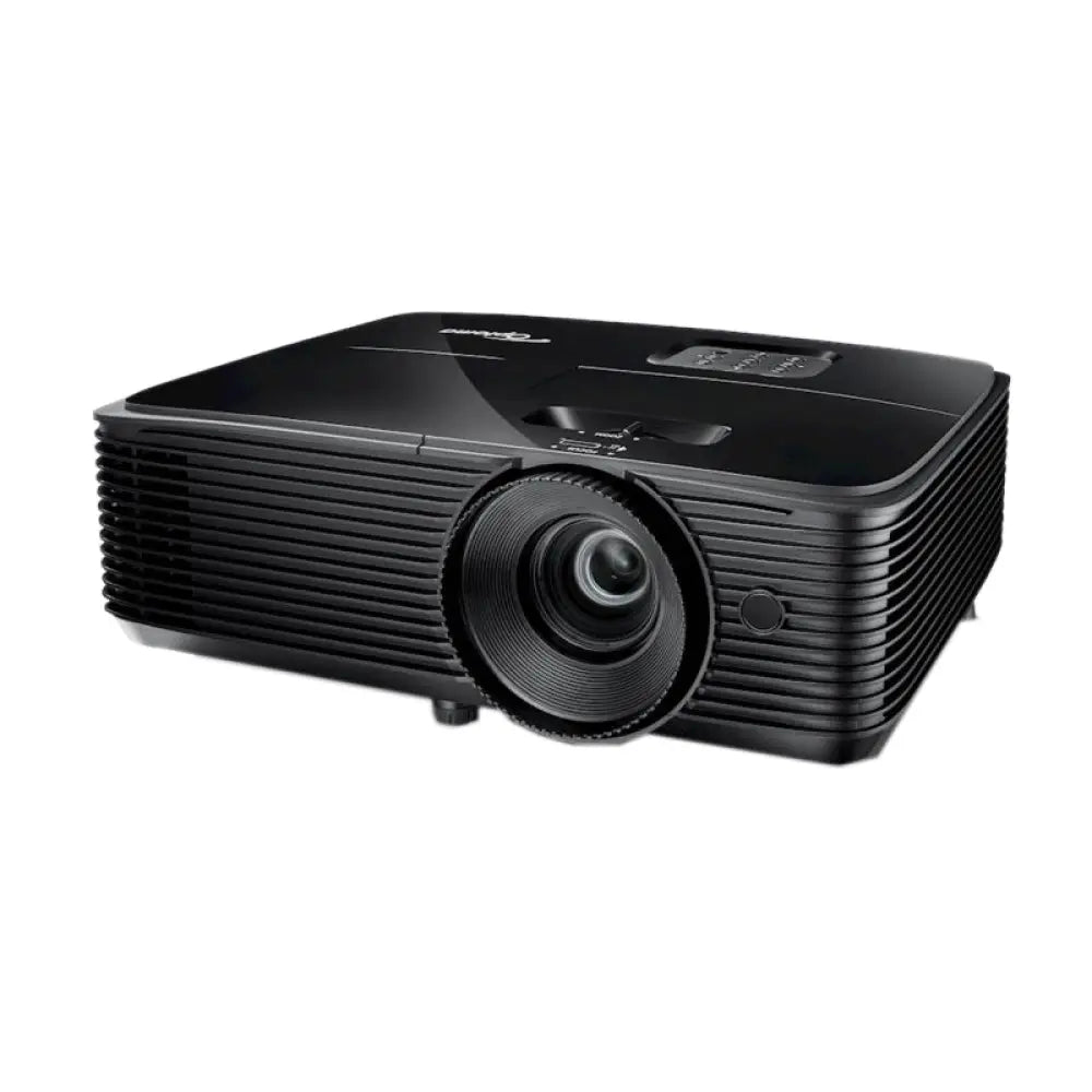 Proyector Optoma S336 con resolución SVGA, 4000 lúmenes, puertos VGA y HDMI, para presentaciones y entretenimiento.