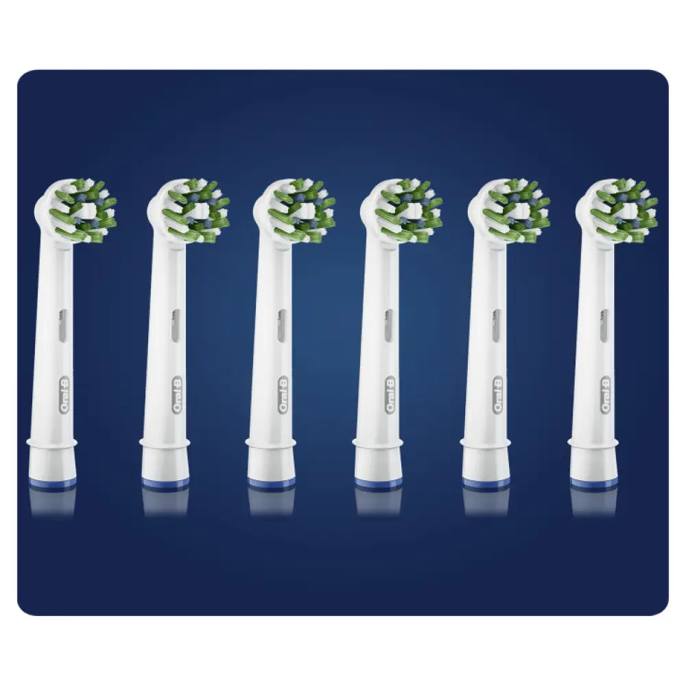 Oral-B CrossAction 80339345 cepillo de cabello 6 pieza(s) Azul. Verde. Blanco - detalle