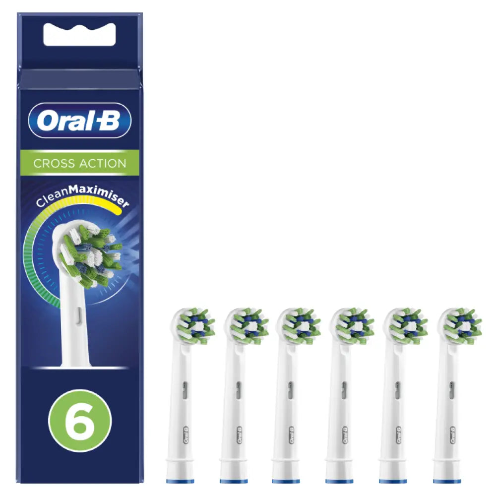 Oral-B CrossAction 80339345 cepillo de cabello 6 pieza(s) Azul. Verde. Blanco - detalle