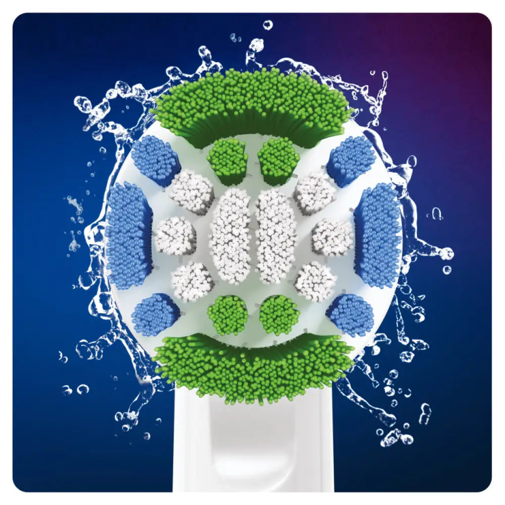 Oral-B Precision Clean 80338441 cepillo de cabello 2 pieza(s) Azul. Verde. Blanco - detalle