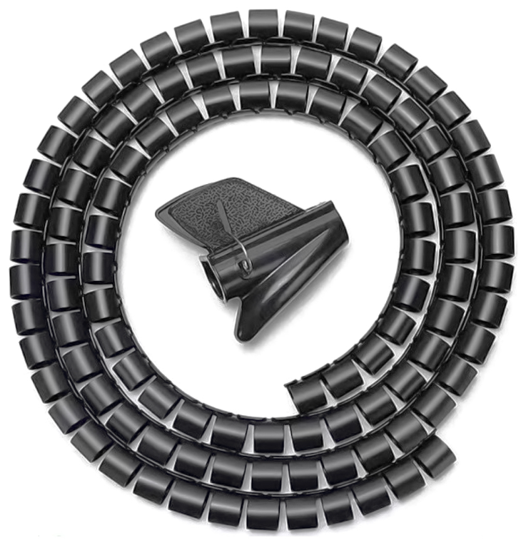 ORGANIZADOR CABLE AISENS EN ESPIRAL 25MM NEGRO 1.0M