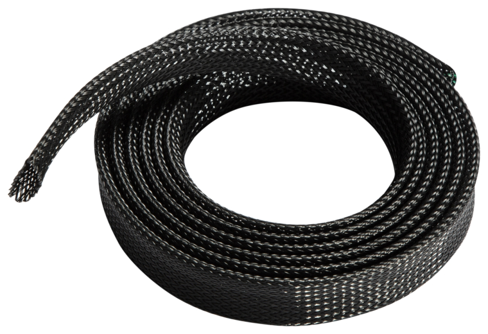 ORGANIZADOR CABLES AISENS POLIESTER 20MM NEGRO 1mt