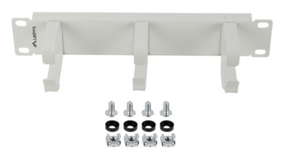ORGANIZADOR DE CABLES LANBERG 3 ANILLAS 10" 1U TIPO B GRIS