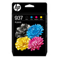 HP Paquete de 4 Cartuchos de Tinta Original 937 CMYK
