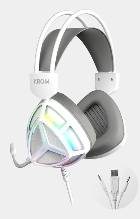 PACK KROM 4 EN 1 RGB KLASS GAMING COMBO BLANCO - detalle