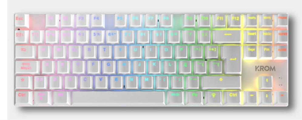 PACK KROM 4 EN 1 RGB KLASS GAMING COMBO BLANCO - detalle