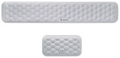PACK REPOSAMUÑECAS SUBBLIM ERGO AIRPADDING RATON TECLADO PLATEADO