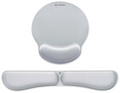 PACK SUBBLIM ERGO MEMORYFLEX -REPOSAMUÑECAS TECLADO Y RATON PLATA