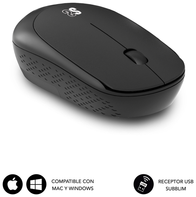 PACK SUBBLIM HARMONY MOUSEPAD XL + WIRELESS MOUSE BLACK - detalle