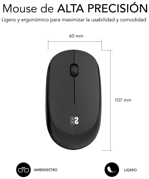 PACK SUBBLIM HARMONY MOUSEPAD XL + WIRELESS MOUSE BLACK - detalle