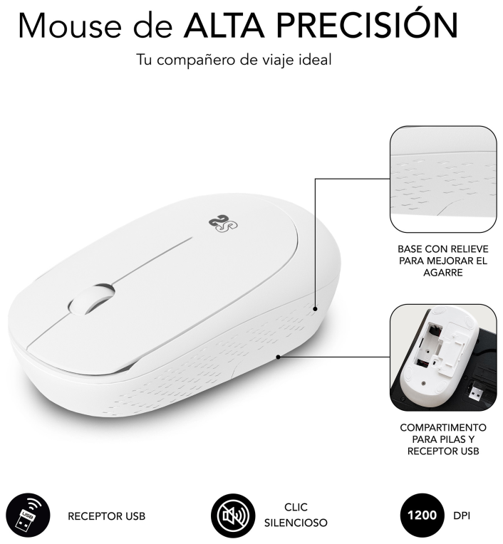 PACK SUBBLIM HARMONY MOUSEPAD XL + WIRELESS MOUSE PURPLE - detalle