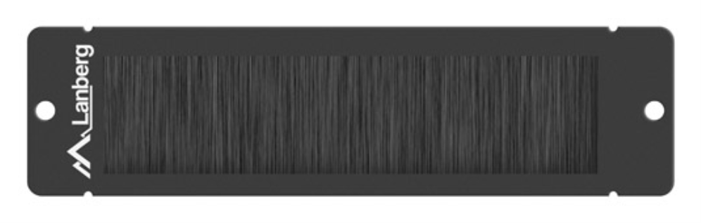 PANEL CEPILLO PASACABLES LANBERG PARA RACK 10" NEGRO - detalle