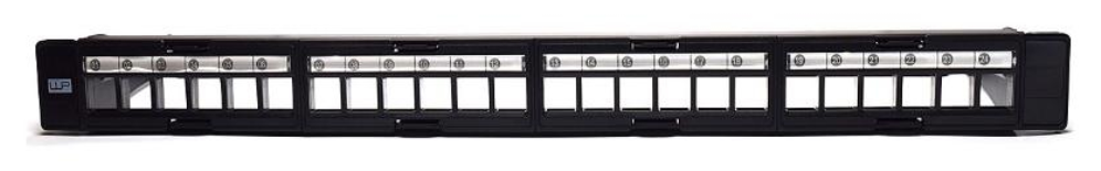 PANEL DE CONEXIONES WP 19" UTP MODULAR VACIO PARA 24 TOMAS KEYSTONE, 1U
