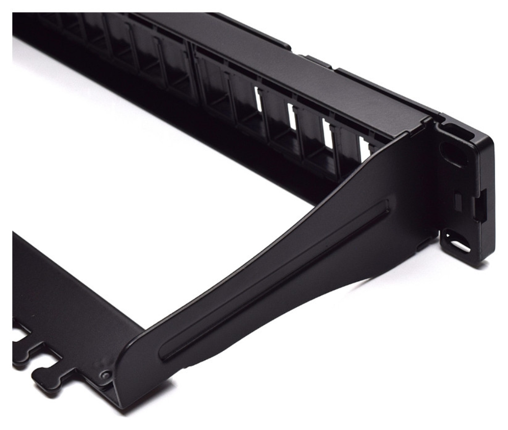 PANEL DE CONEXIONES WP 19" UTP MODULAR VACIO PARA 24 TOMAS KEYSTONE, 1U - detalle