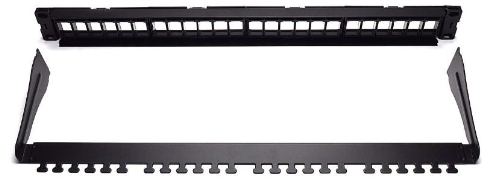 PANEL DE CONEXIONES WP 19" UTP MODULAR VACIO PARA 24 TOMAS KEYSTONE, 1U - detalle