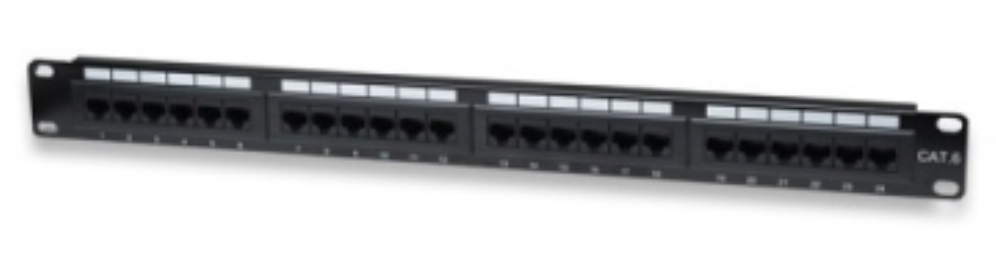 PANEL DE CONEXIONES WP CAT 6 UTP 24 PUERTOS RJ45, 1U