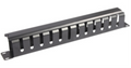 PANEL DE GESTION DE CABLES WP 1U CON TAPA NEGRO RAL9005