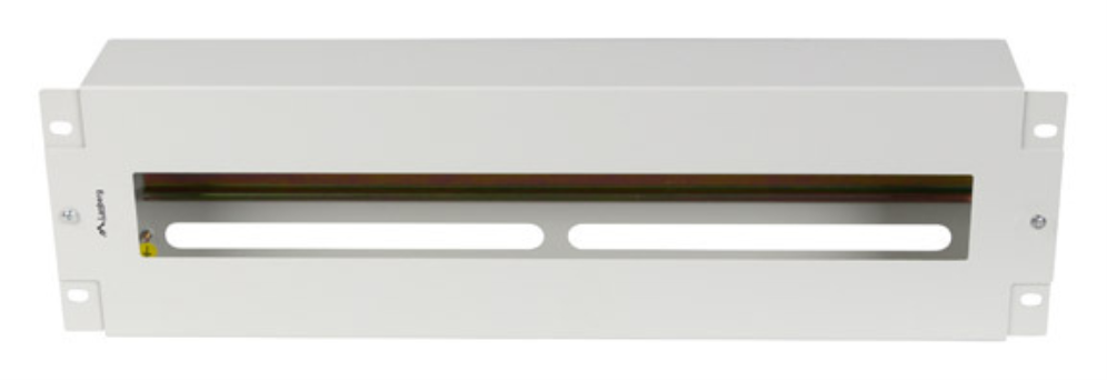PANEL LANBERG DISTRIBUIDRO DE TENSION 19" 3U CON RAIL DIN TS-35 GRIS - detalle