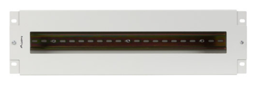 PANEL LANBERG DISTRIBUIDRO DE TENSION 19" 3U CON RAIL DIN TS-35 GRIS