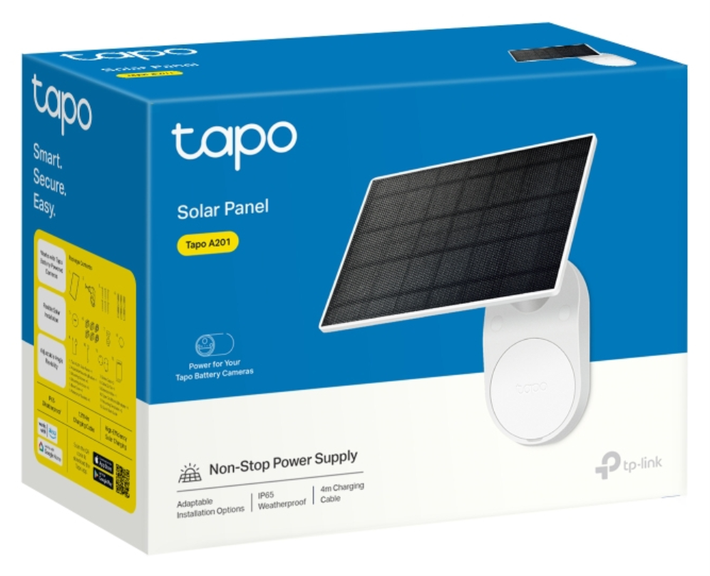 PANEL SOLAR TP-LINK A201 COMPATIBLE CON CAMARAS TAPO IP65 - detalle